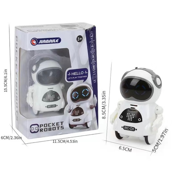 New Pocket Mini RC Robot Talking Interactive Kids Toy Gift Smart Toys Robots - Picture 10 of 15